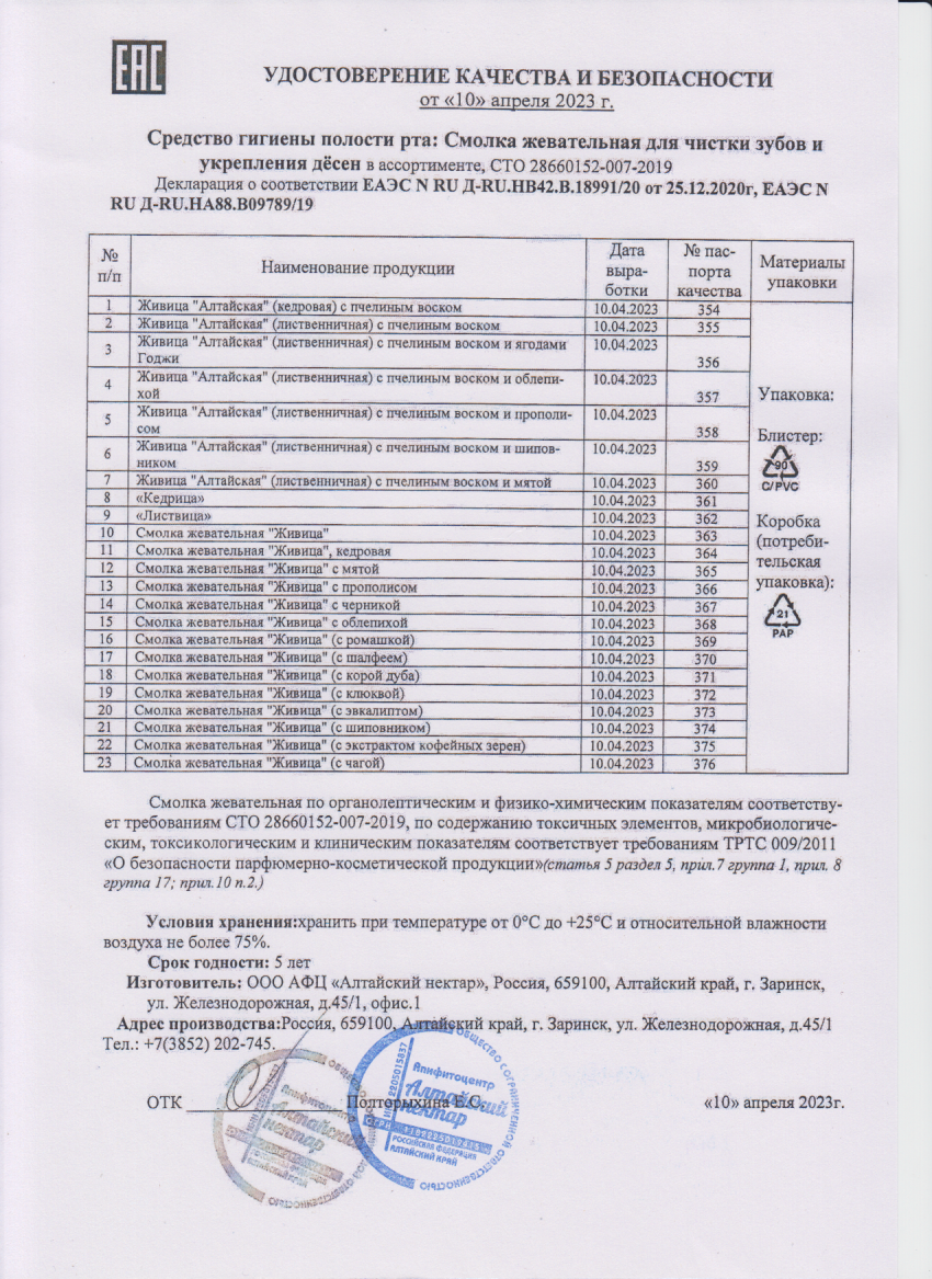 Паспорт №042023